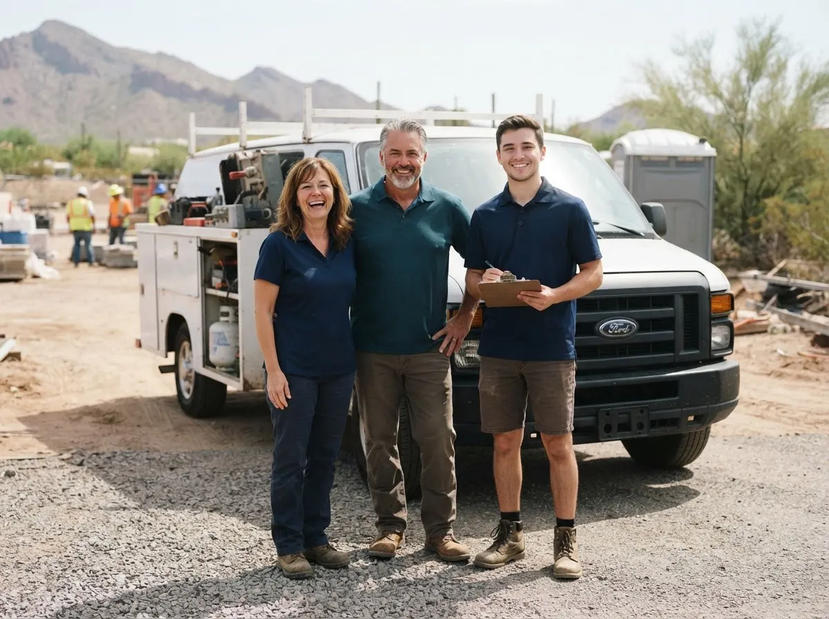 The BlueNest Portable Toilets team — portable toilet rentals in Phoenix, AZ